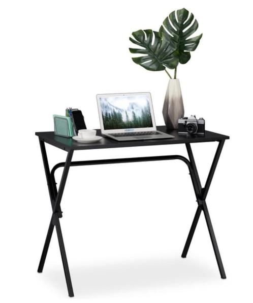 zwarte tafeltje / bureau, Huis en Inrichting, Tafels | Statafels, Zo goed als nieuw, Ophalen of Verzenden