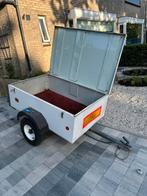 TE HUUR Enkel asser aanhangwagen, Auto diversen, Aanhangwagen-onderdelen, Ophalen of Verzenden, Zo goed als nieuw