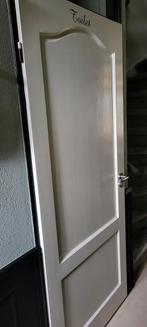 Complete houten binnen Toilet opdekdeur., Ophalen, Gebruikt, 80 tot 100 cm, Binnendeur