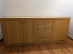 Blank eiken dressoir., Huis en Inrichting, Kasten | Dressoirs, Ophalen, Gebruikt, Eikenhout, 200 cm of meer