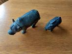 antieke Bali varkens / bronzen beeldjes, Verzenden, Brons