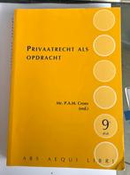 Privaatrecht als opdracht, Boeken, Studieboeken en Cursussen, Ophalen of Verzenden, Alpha, Zo goed als nieuw, HBO