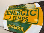 BP Energic emaille reclamebord, Verzamelen, Reclamebord, Gebruikt, Ophalen of Verzenden, Nvt