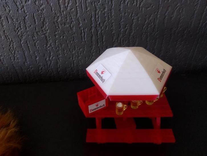 Dommelsch picknickset op schaal, Hobby en Vrije tijd, Modelbouw | Overige, Nieuw, Groter dan 1:32, Ophalen of Verzenden