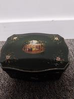 Vintage blikken doosje met afbeelding, Antiek en Kunst, Ophalen of Verzenden