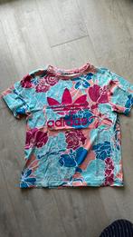 adidas shirt roze blauw 164 valt 152 158 100% katoen, Meisje, Gebruikt, Ophalen of Verzenden, Shirt of Longsleeve