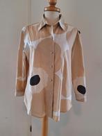 Marimekko unikko blouse maat 42, Ophalen of Verzenden, Zo goed als nieuw, Maat 42/44 (L), Beige
