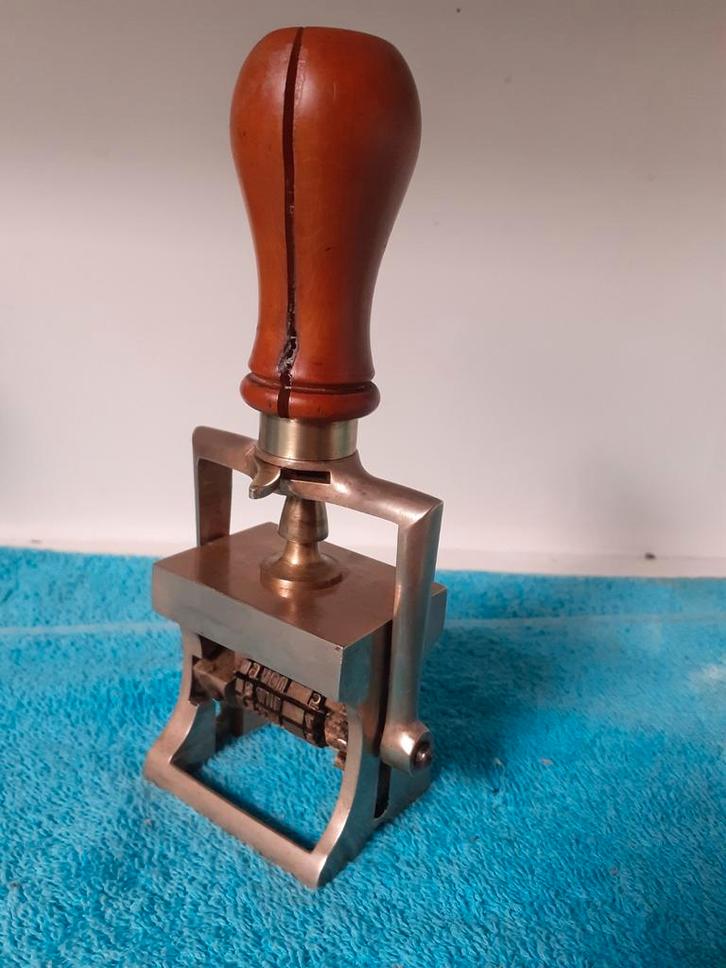 BIEDEN ! Antieke Stempelautomaat - Begin 20e Eeuw, Antiek en Kunst, Antiek | Kantoor en Zakelijk, Ophalen of Verzenden