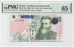 Ireland North 10 Pounds Sterling 2008 Unc PMG 65 EPQ, Ophalen of Verzenden, Overige landen, Los biljet