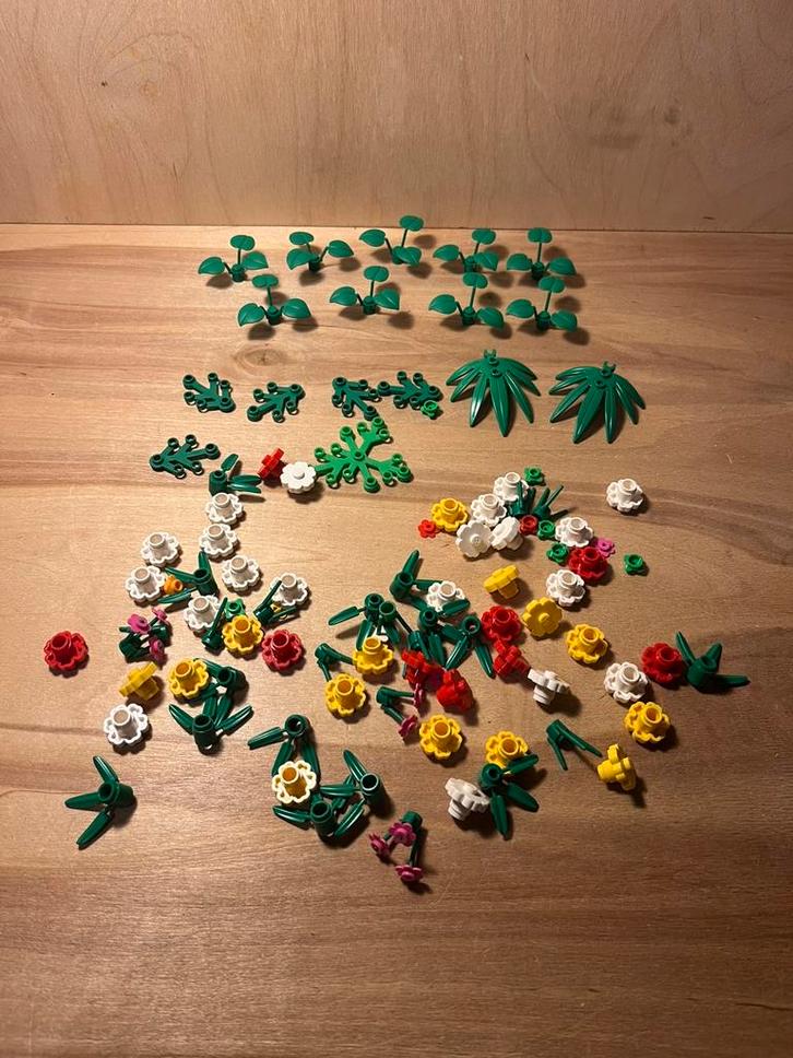 004 - Lego Partij/Lot Planten/Groen/Natuur, Kinderen en Baby's, Speelgoed | Duplo en Lego, Gebruikt, Lego, Losse stenen, Ophalen of Verzenden