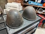 2 Nederlandse helmen LBD/BS, Verzamelen, Militaria | Tweede Wereldoorlog, Nederland, Ophalen of Verzenden, Helm of Baret, Landmacht