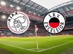 Twee kaarten Ajax Excelsior eerste ring Vak 113 naar elkaar, April, Twee personen