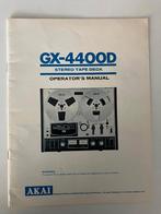 Handleiding Akai  GX-4400D, Audio, Tv en Foto, Bandrecorders, Ophalen of Verzenden, Onderdeel