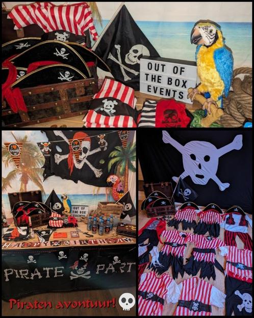 VERHUUR : Themabox: Piraten!, Hobby en Vrije tijd, Feestartikelen | Verhuur, Zo goed als nieuw, Verjaardag, Ophalen of Verzenden