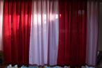 * GORDIJNEN / licht-donker Roze *, Huis en Inrichting, Ophalen, Overige kleuren, Zo goed als nieuw, 200 cm of meer