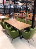 8 eetkamerstoelen / fauteuils velours, Ophalen, X, Zo goed als nieuw, X