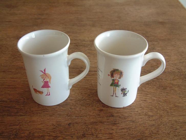 2 Douwe Egberts beker mok pluk van de petteflet - floddertje, Verzamelen, Overige Verzamelen, Ophalen of Verzenden