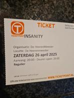 Insanity 26 april,  de Heerenmeester Schijndel, Tickets en Kaartjes, Overige Tickets en Kaartjes, Twee personen
