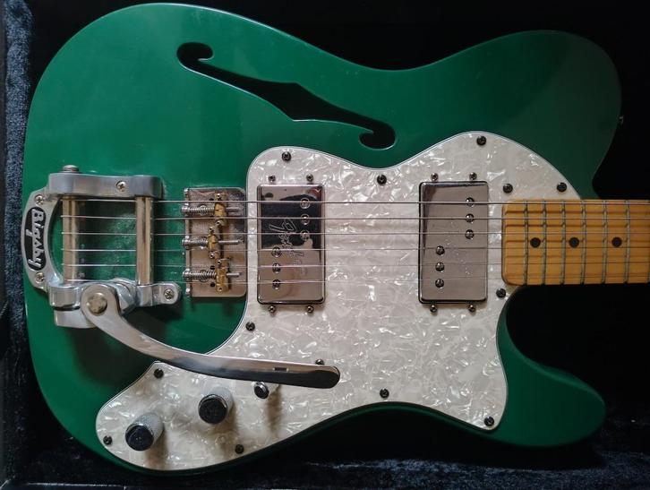 Fender Thinliner electrische gitaar, Muziek en Instrumenten, Snaarinstrumenten | Gitaren | Elektrisch, Zo goed als nieuw, Hollow body