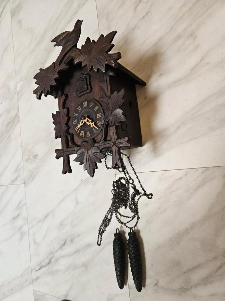 Koekoeksklok met vogel, Antiek en Kunst, Antiek | Klokken, Ophalen of Verzenden