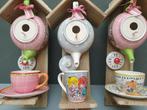 ALLERLAATSTE  cup of   blond   theepot vogelhuisje, Ophalen of Verzenden, Zo goed als nieuw