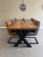 Tafel met stoelen, Huis en Inrichting, Ophalen, 200 cm of meer, 50 tot 100 cm, Zo goed als nieuw