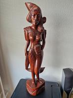 Balinees vrouw beeld Ca 1960/70 mooi houtsnijwerk, Antiek en Kunst, Ophalen