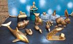 Messing figuurtjes.  Ca 1970.  14 stuks., Ophalen, Zo goed als nieuw, Overige typen