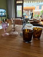 Glazen kandelaars, Ophalen of Verzenden, Glas