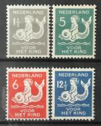 1929 Kinderzegels 225-228 ongebruikt (B3-7), Verzenden, T/m 1940