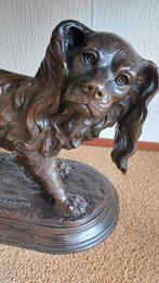 prachtige antieke bronzen hond Cavalier King Charles spaniel, Antiek en Kunst, Ophalen