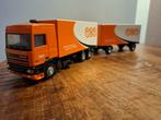 Daf 95 TNT tandemasser met aanhanger, Hobby en Vrije tijd, Modelauto's | 1:50, Verzenden, Zo goed als nieuw, Bus of Vrachtwagen