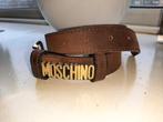 MOSCHINO leren tas en riem, Verzenden, Zo goed als nieuw, Bruin