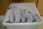 witte speelgoed opbergpoef met ijsberen 37x37x37cm, Ophalen of Verzenden, Zo goed als nieuw, Overige typen