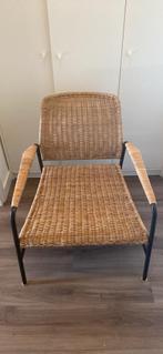 Rotan / antraciete stoel (IKEA), Huis en Inrichting, Stoelen, Ophalen, Overige kleuren, Riet of Rotan, Zo goed als nieuw