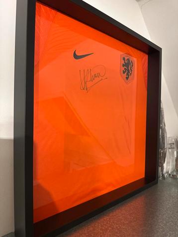 Gesigneerd Ronald Koeman Nederlands Elftal Shirt Ingelijst beschikbaar voor biedingen