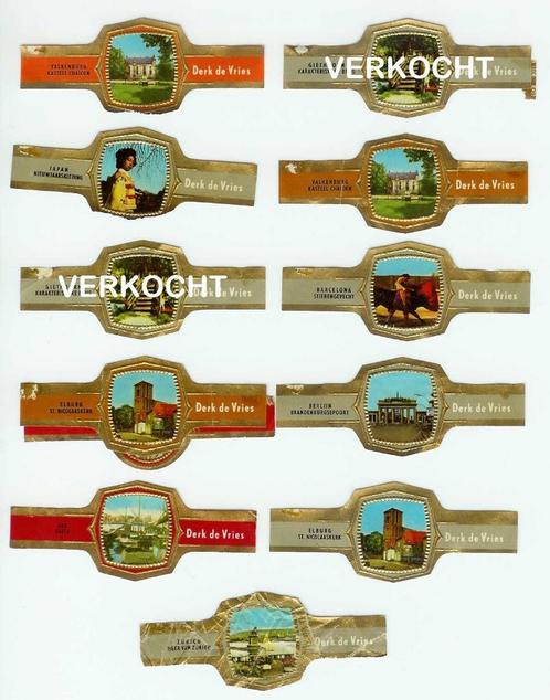 Sigarenbandjes Derk de Vries - 20 ex., Verzamelen, Rookartikelen, Aanstekers en Luciferdoosjes, Zo goed als nieuw, Sigarenbandjes