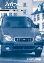 Hyundai Atos Spirit specificaties, november 2000, Ophalen of Verzenden, Nieuw, Overige merken
