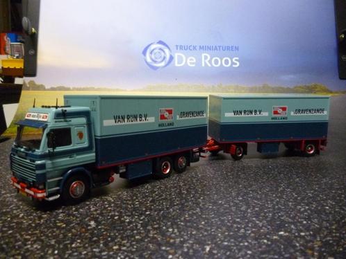 Tekno Scania 142 Van Rijn met certificaat, Hobby en Vrije tijd, Modelauto's | 1:50, Nieuw, Bus of Vrachtwagen, Tekno, Ophalen of Verzenden