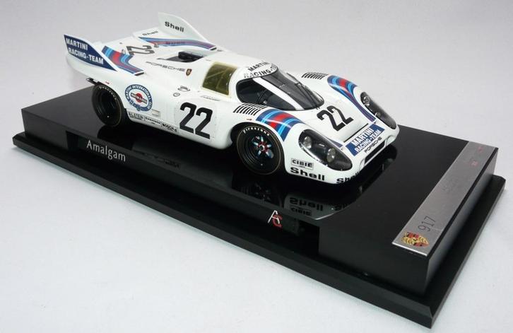 Porsche 917KH #22 Martini LeMans 1971 Wit 1:18 van Amalgam, Hobby en Vrije tijd, Modelauto's | 1:18, Nieuw, Auto, Overige merken