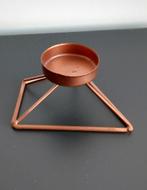 Kandelaar kaarsenhouder waxinelicht houder koper kleurigKand, Ophalen of Verzenden, Minder dan 25 cm