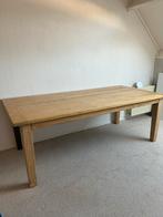 Massief eikenhouten eettafel 220x100x78, Ophalen, Gebruikt, Eikenhout, 200 cm of meer