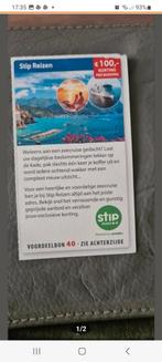 Stip Reizen voordeelbon voor €100 korting per persoon., Tickets en Kaartjes, Kortingen en Cadeaubonnen, Eén persoon, Kortingsbon