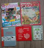5 Vintage borduur boeken / tijdschriften, Ophalen of Verzenden, Gebruikt, Handborduren, Patroon