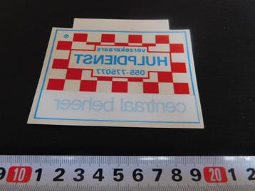 sticker raamsticker Hulpdienst Centraal Beheer  beschikbaar voor biedingen