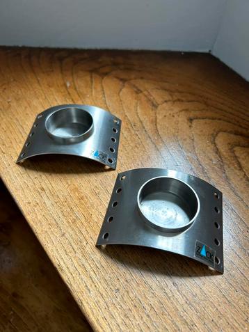 Set van 2 metalen theelichthouders zack beschikbaar voor biedingen
