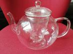 Bredemeyer glazen theepot met filter, Huis en Inrichting, Overige typen, Nieuw, Ophalen of Verzenden, Glas