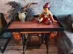 Unieke Singer Tafel met Lades, Gebruikt, 50 tot 100 cm, Vintage, Rechthoekig