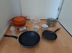 Pannen etc, Huis en Inrichting, Keuken | Potten en Pannen, Ophalen, Gebruikt, Rvs, Pannenset