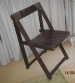 Klapstoel bruin, Huis en Inrichting, Stoelen, Bruin, Ophalen of Verzenden, Zo goed als nieuw, Trieste Aldo Jacober voor Bazzini